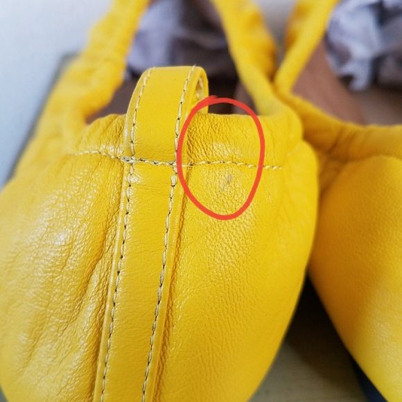 Everlane The Scrunch Leather Flats in Lemon - Picture 8 of 9